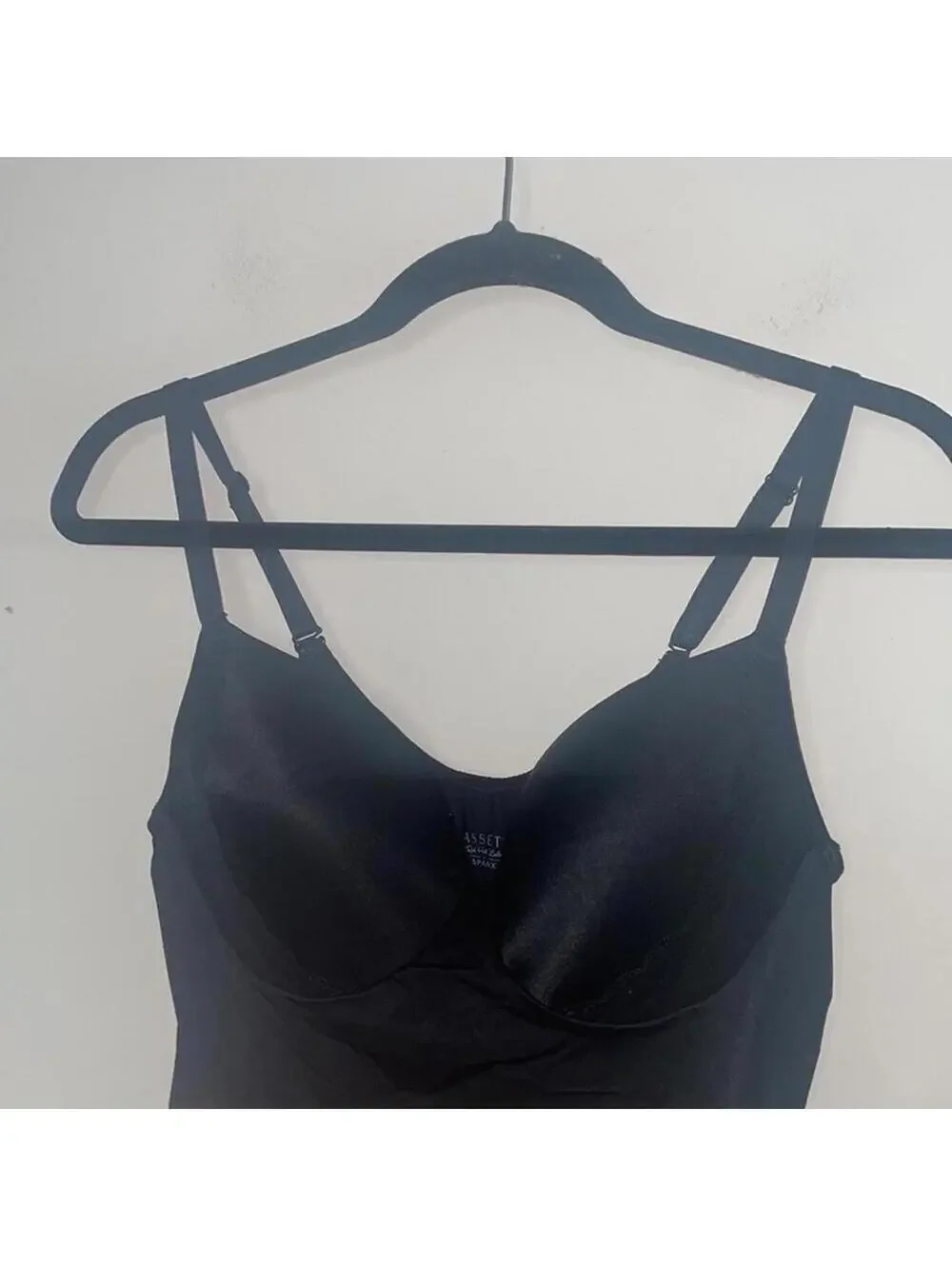 🇺🇸Spanx assets red hot label black bra spaghetti strap shape wear dress